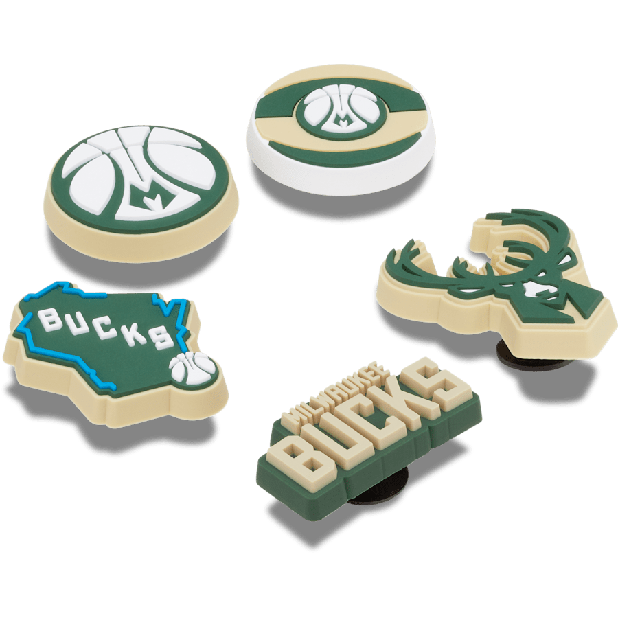 NBA Milwaukee Bucks 5 Pack Jibbitz™ charms