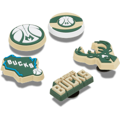 NBA Milwaukee Bucks 5 Pack Jibbitz™ charms