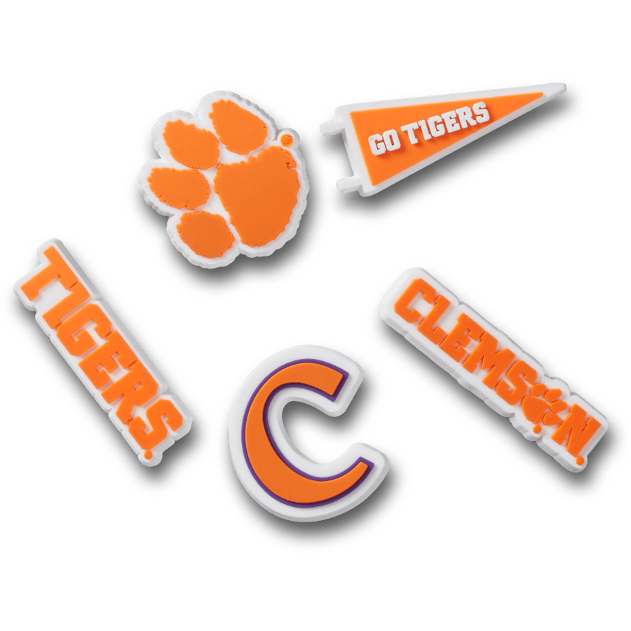 Clemson Univ 5 Pack Jibbitz™ charms