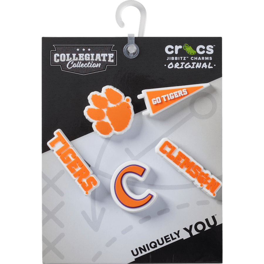 Clemson Univ 5 Pack Jibbitz™ charms