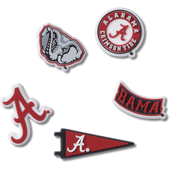 University of Alabama 5 Pack Jibbitz™ charms