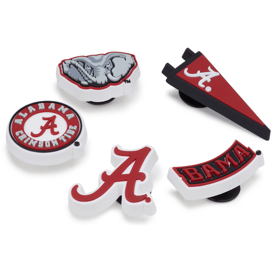 University of Alabama 5 Pack Jibbitz™ charms