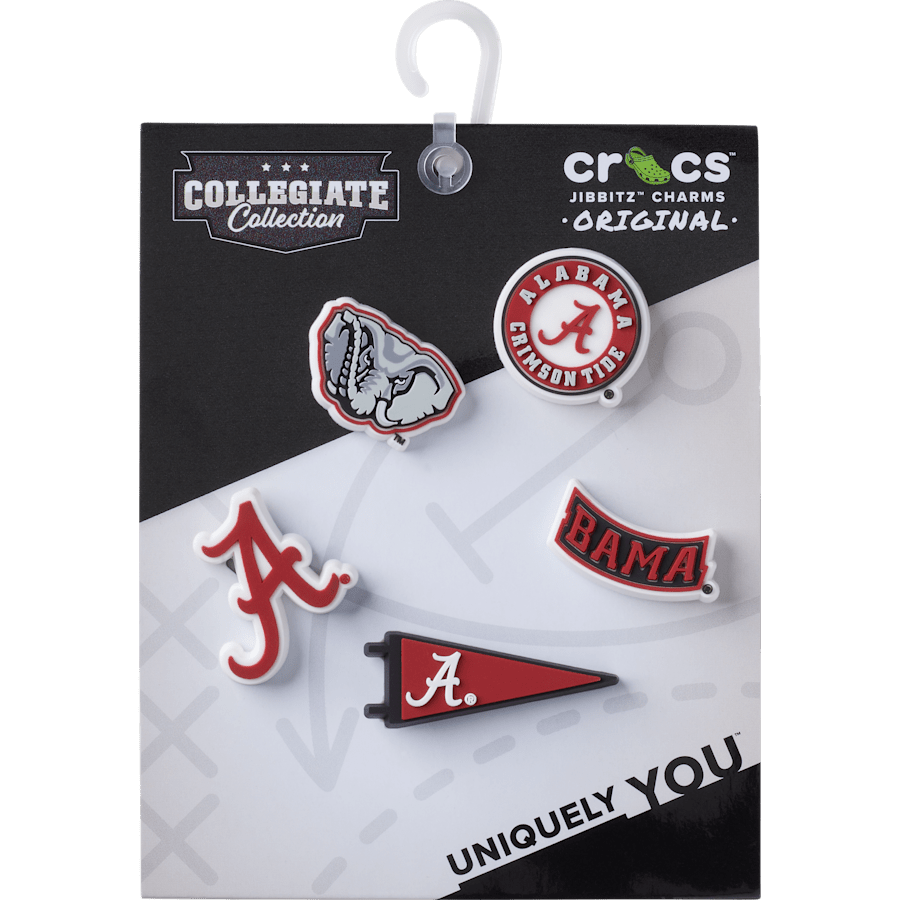 University of Alabama 5 Pack Jibbitz™ charms