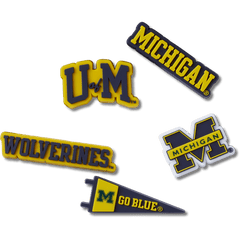 University of Michigan 5 Pack Jibbitz™ charms
