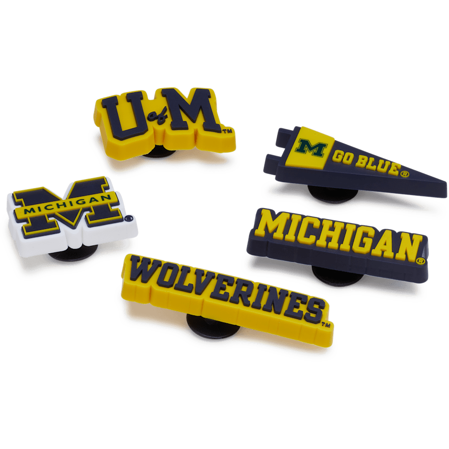 University of Michigan 5 Pack Jibbitz™ charms