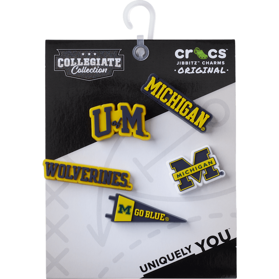 University of Michigan 5 Pack Jibbitz™ charms