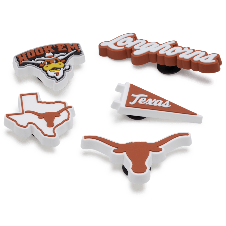 University of Texas 5 Pack Jibbitz™ charms