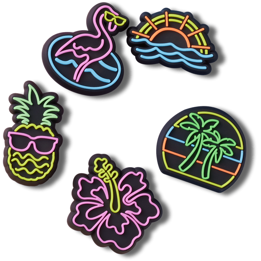 Lights Up Neon 5 Pack Jibbitz™ charms