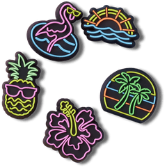 Lights Up Neon 5 Pack Jibbitz™ charms
