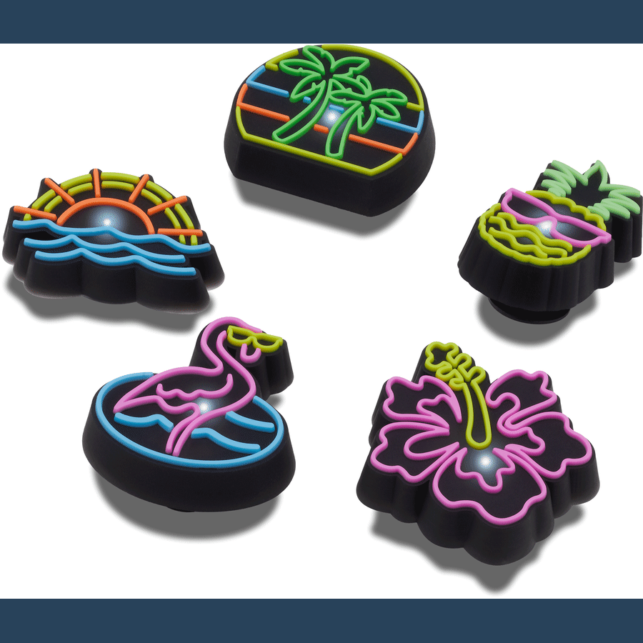 Lights Up Neon 5 Pack Jibbitz™ charms