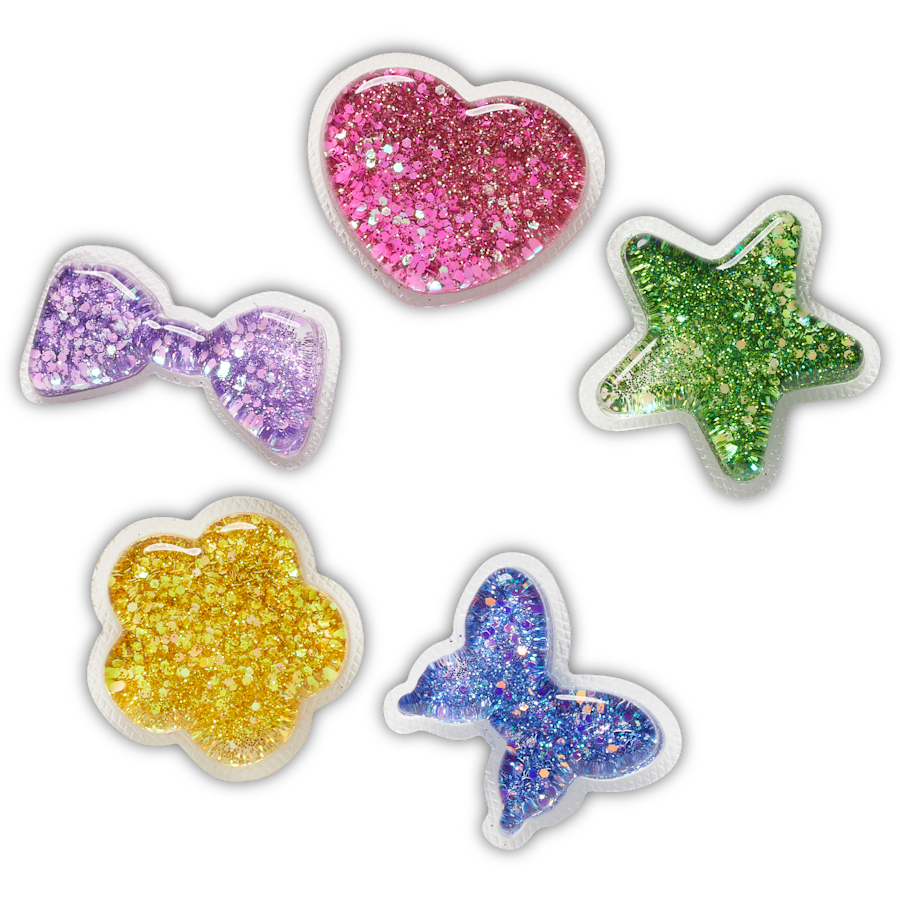 UV Changing Squish 5 Pack Jibbitz™ charms