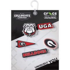 University of Georgia 5 Pack Jibbitz™ charms