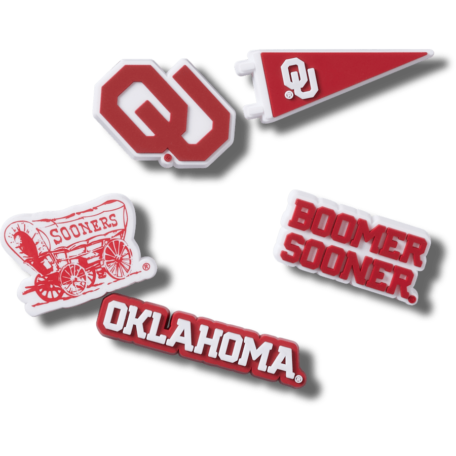 Univ of Oklahoma 5 Pack Jibbitz™ charms