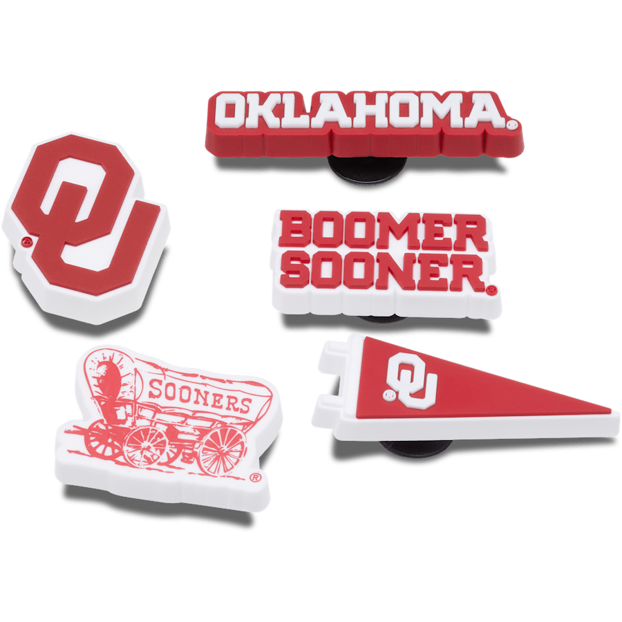 Univ of Oklahoma 5 Pack Jibbitz™ charms