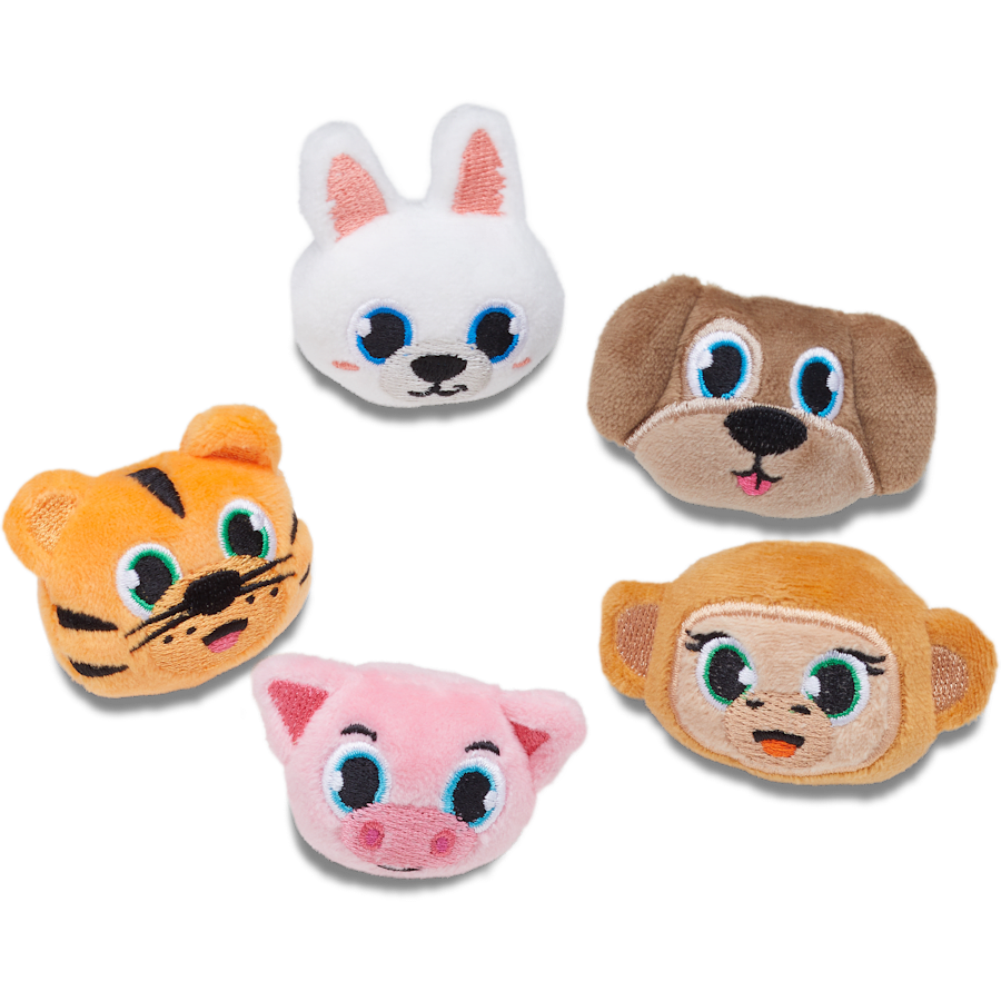 Fuzzy Animal 5 Pack Jibbitz™ charms