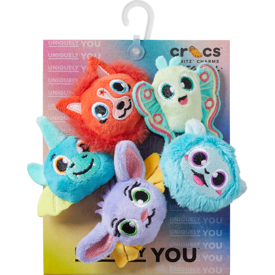 Fuzzy Fantasy Animals 5 Pack Jibbitz™ charms