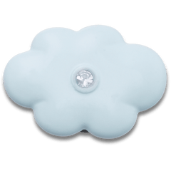 Blue Flower With Crystal Jibbitz™ charms