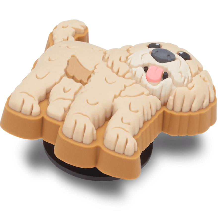 b'Golden Doodle Puppy Jibbitz Shoe Charm'