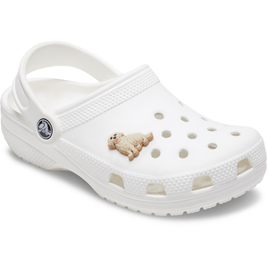 b'Golden Retriever Puppy Jibbitz Shoe Charm'