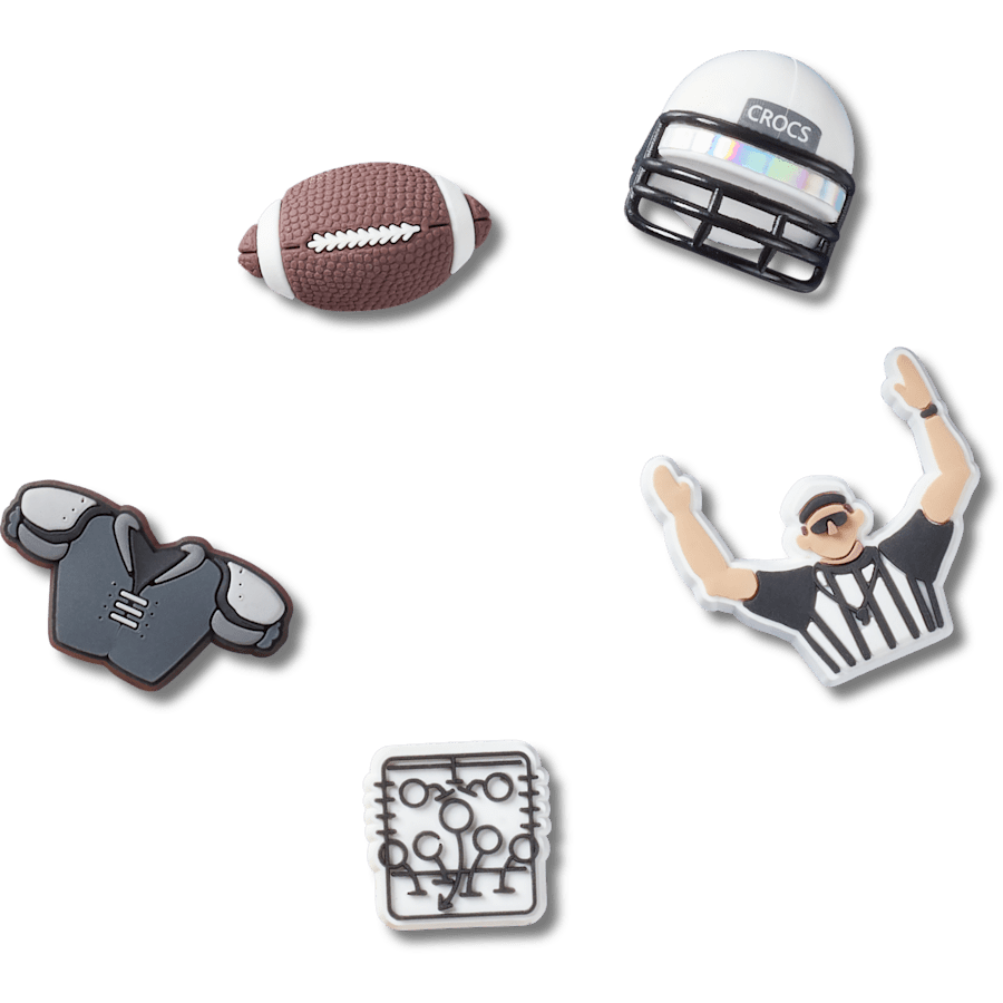 Football Team 5 Pack Jibbitz™ charms