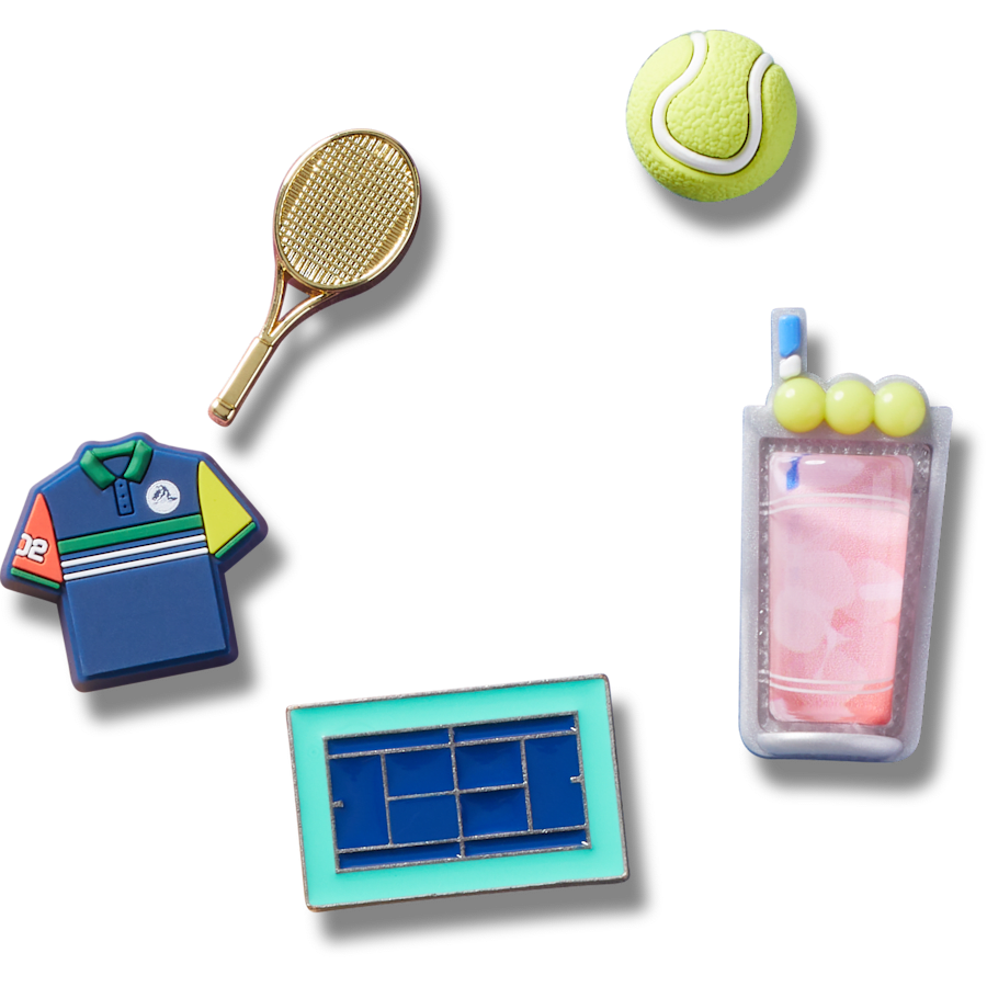 Day at The Tennis Court 5 Pack Jibbitz™ charms
