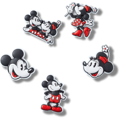 Mickey and Minnie PVC 5 Pack Jibbitz™ charms
