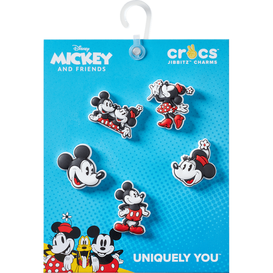Mickey and Minnie PVC 5 Pack Jibbitz™ charms