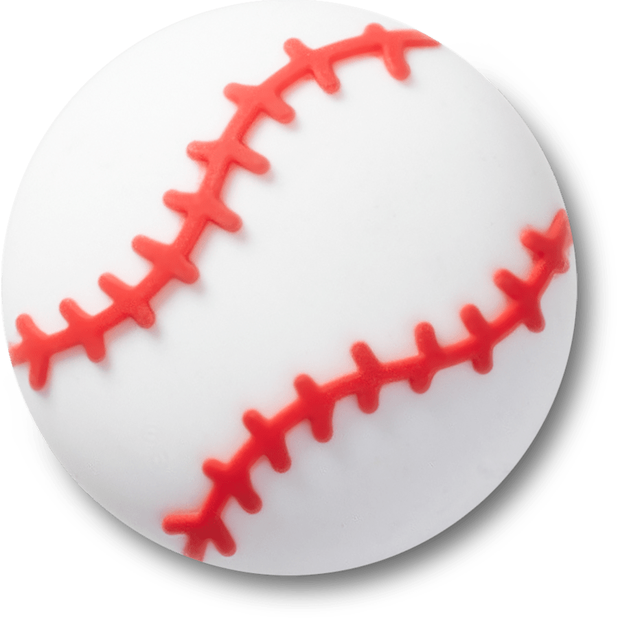 Textured Baseball Jibbitz™ charms