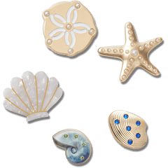 Gold Seashell 5 Pack Jibbitz™ charms