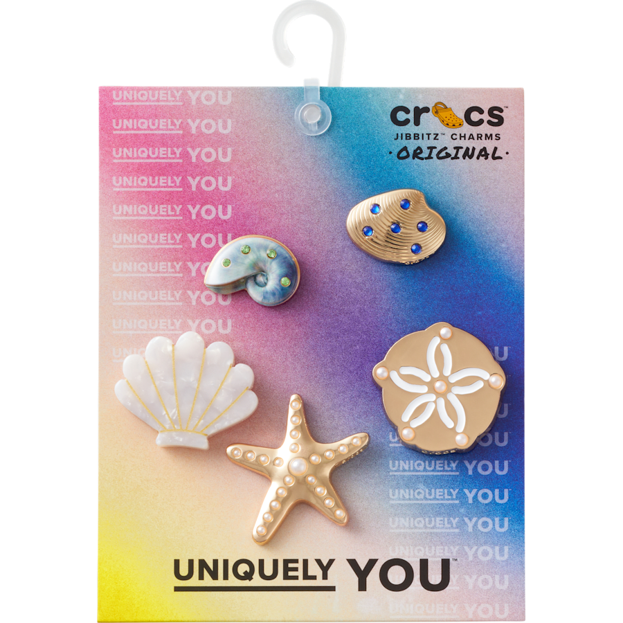 Gold Seashell 5 Pack Jibbitz™ charms
