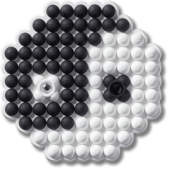 Beaded Ying and Yang Jibbitz™ charms