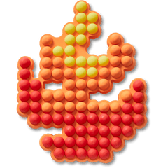 Beaded Flame Jibbitz™ charms
