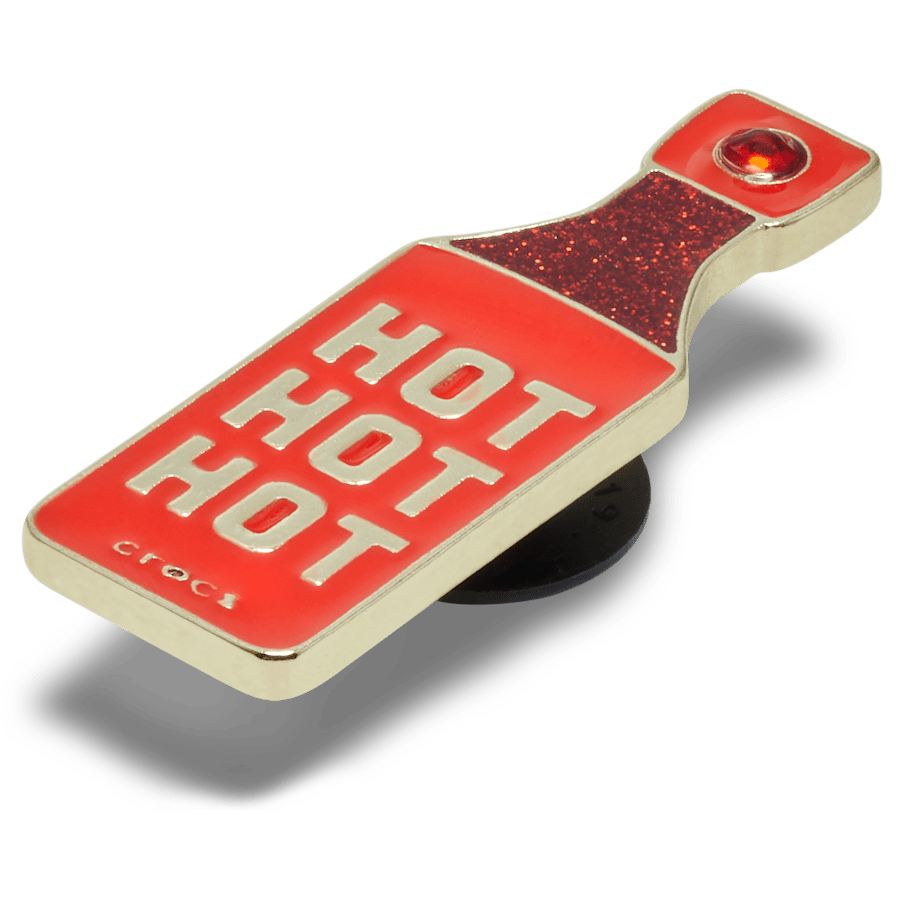 Gold Hot Hot Hot Sauce Jibbitz™ charms