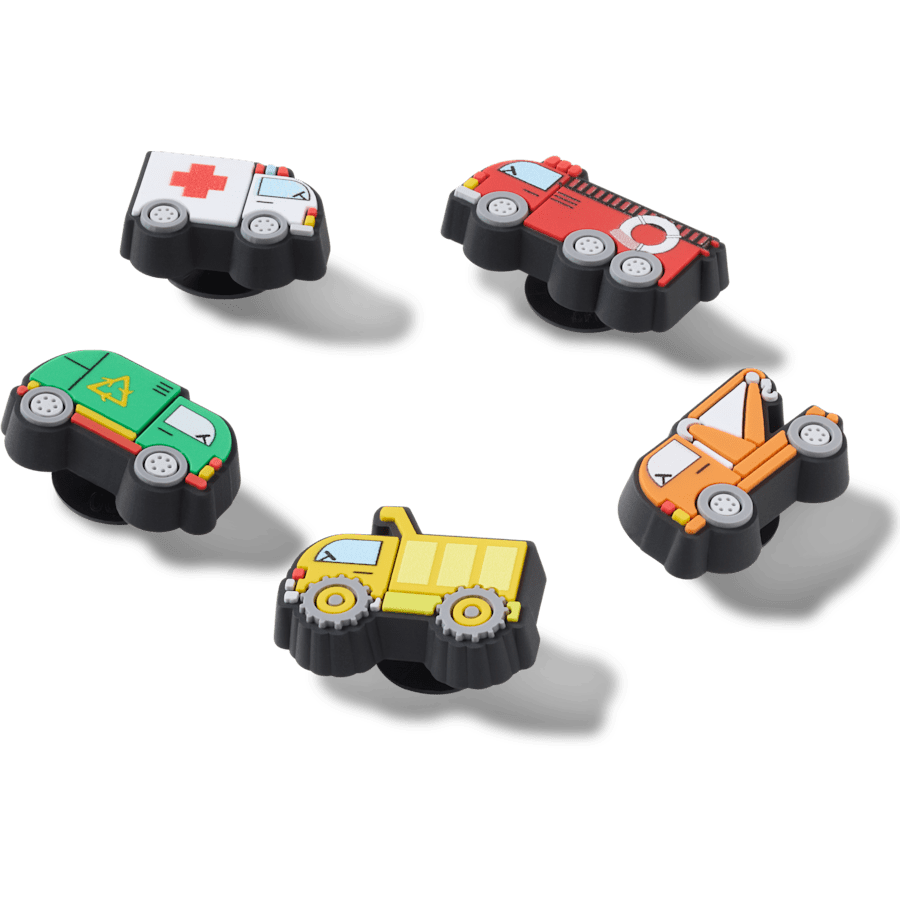 Tiny Work Trucks 5 Pack Jibbitz™ charms