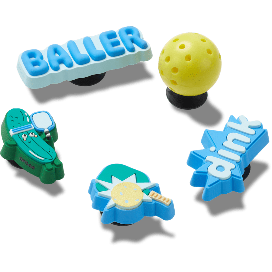 Pickle Ball 5 Pack Jibbitz™ charms