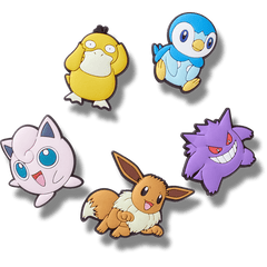 Pokemon Assrtd 5 Pck Jibbitz™ charms