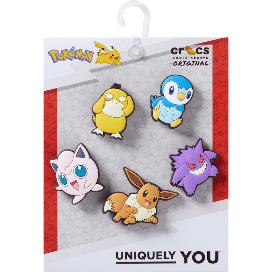 Pokemon Assrtd 5 Pck Jibbitz™ charms