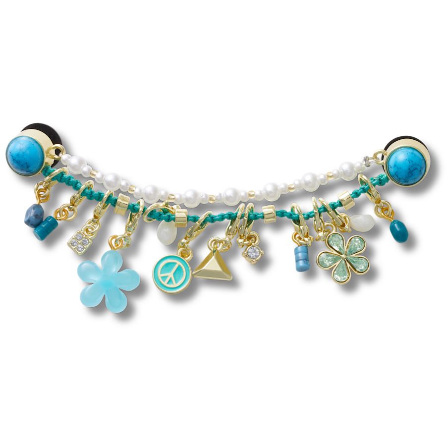 Blue Adjustable Charm Chain Jibbitz™ charms
