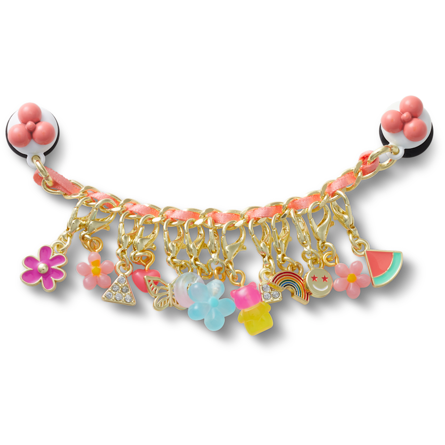 Pink Adjustable Charm Chain Jibbitz™ charms