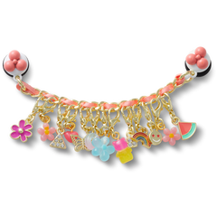 Pink Adjustable Charm Chain Jibbitz™ charms