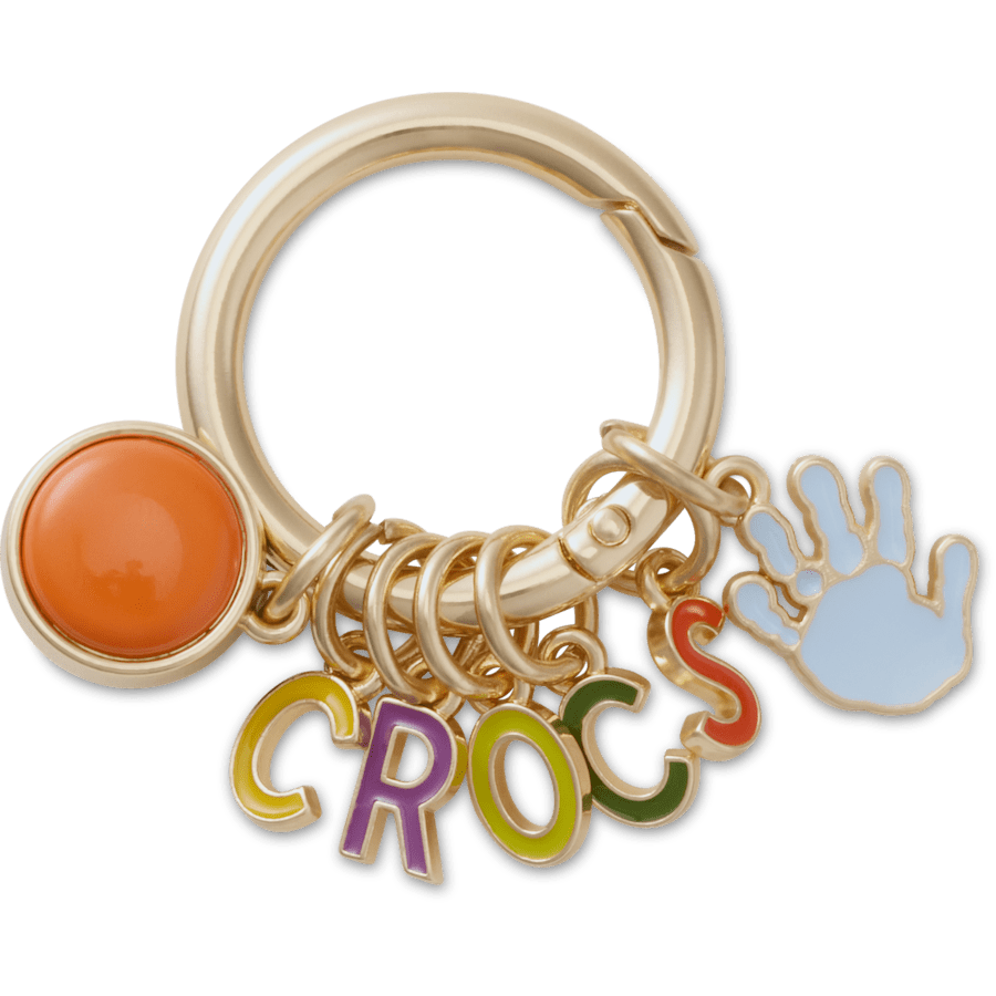 Crafted Crocs Ring Keychain Jibbitz™ charms