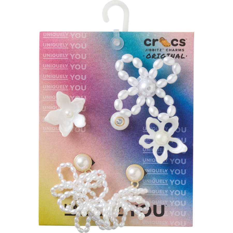 White Pearl Beaded 5 Pack Jibbitz™ charms