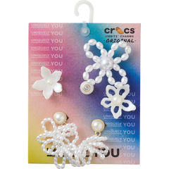 White Pearl Beaded 5 Pack Jibbitz™ charms