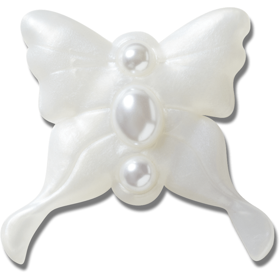 Meta Jelly White Butterfly Jibbitz™ charms