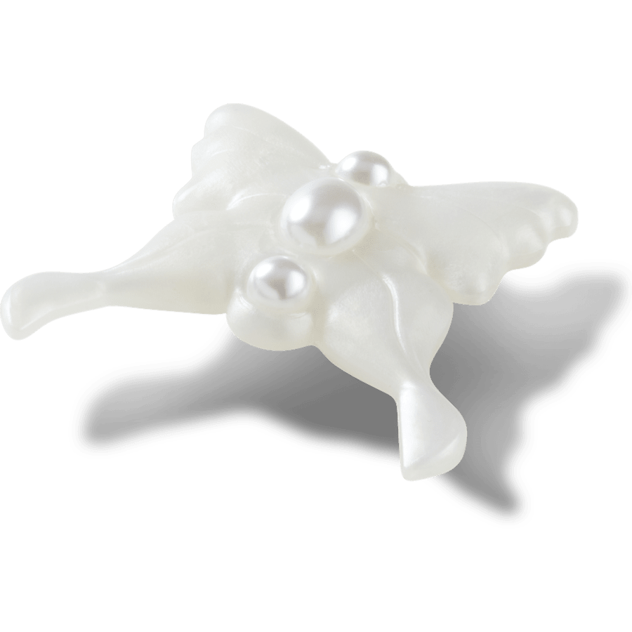 Meta Jelly White Butterfly Jibbitz™ charms