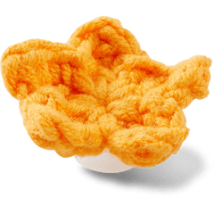 Crafted Crochet Orange Star Jibbitz™ charms