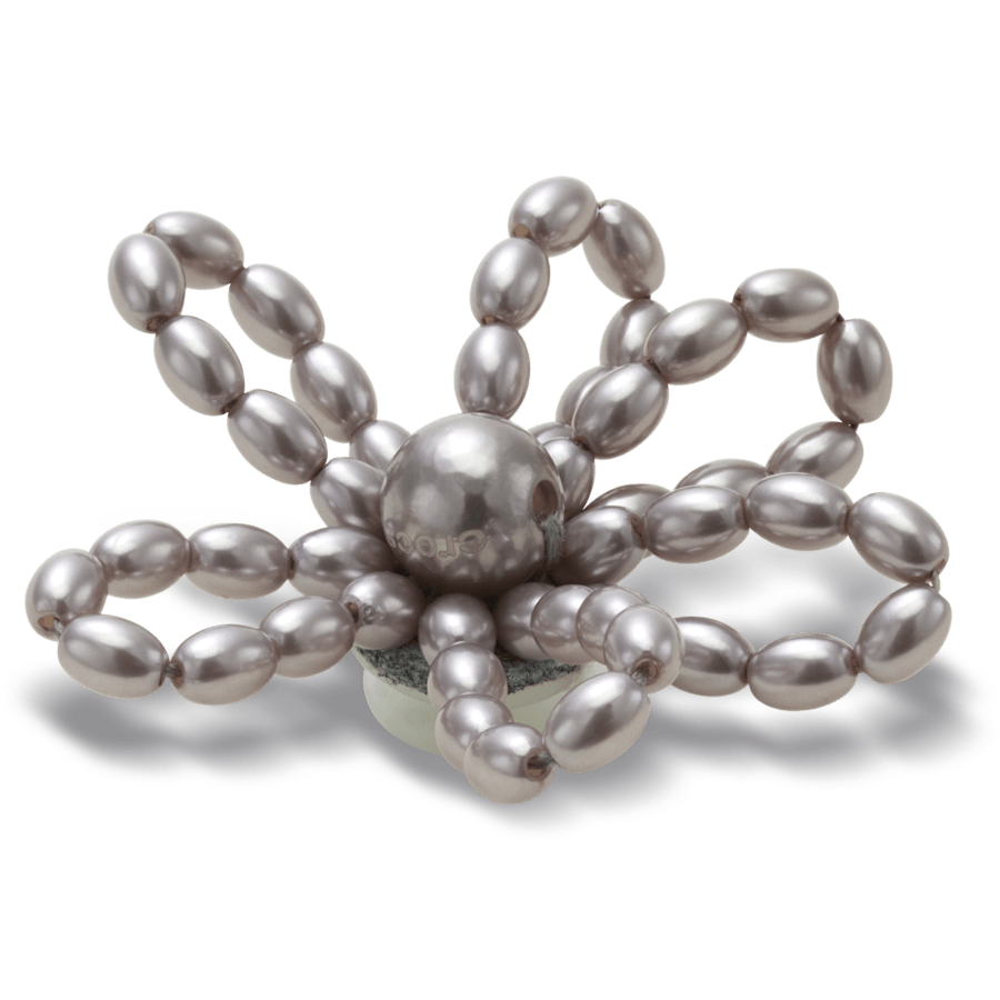 Grey Pearl Beaded Daisy Jibbitz™ charms