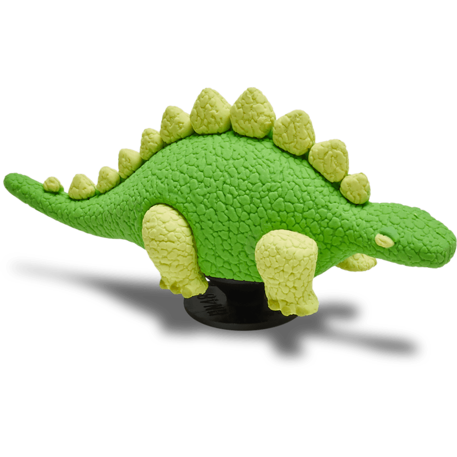 3D Green Dino with Scales Jibbitz™ charms