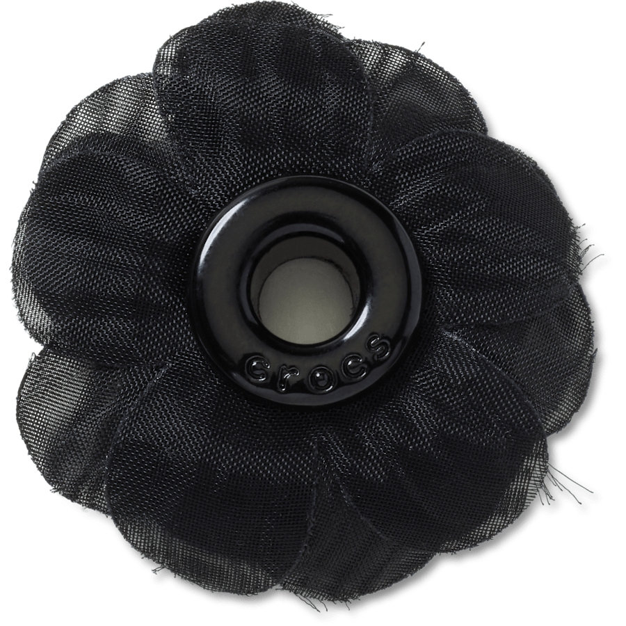 Black Chiffon Grommet Jibbitz™ charms