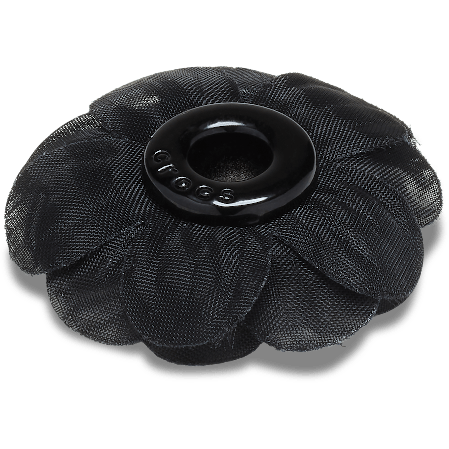 Black Chiffon Grommet Jibbitz™ charms